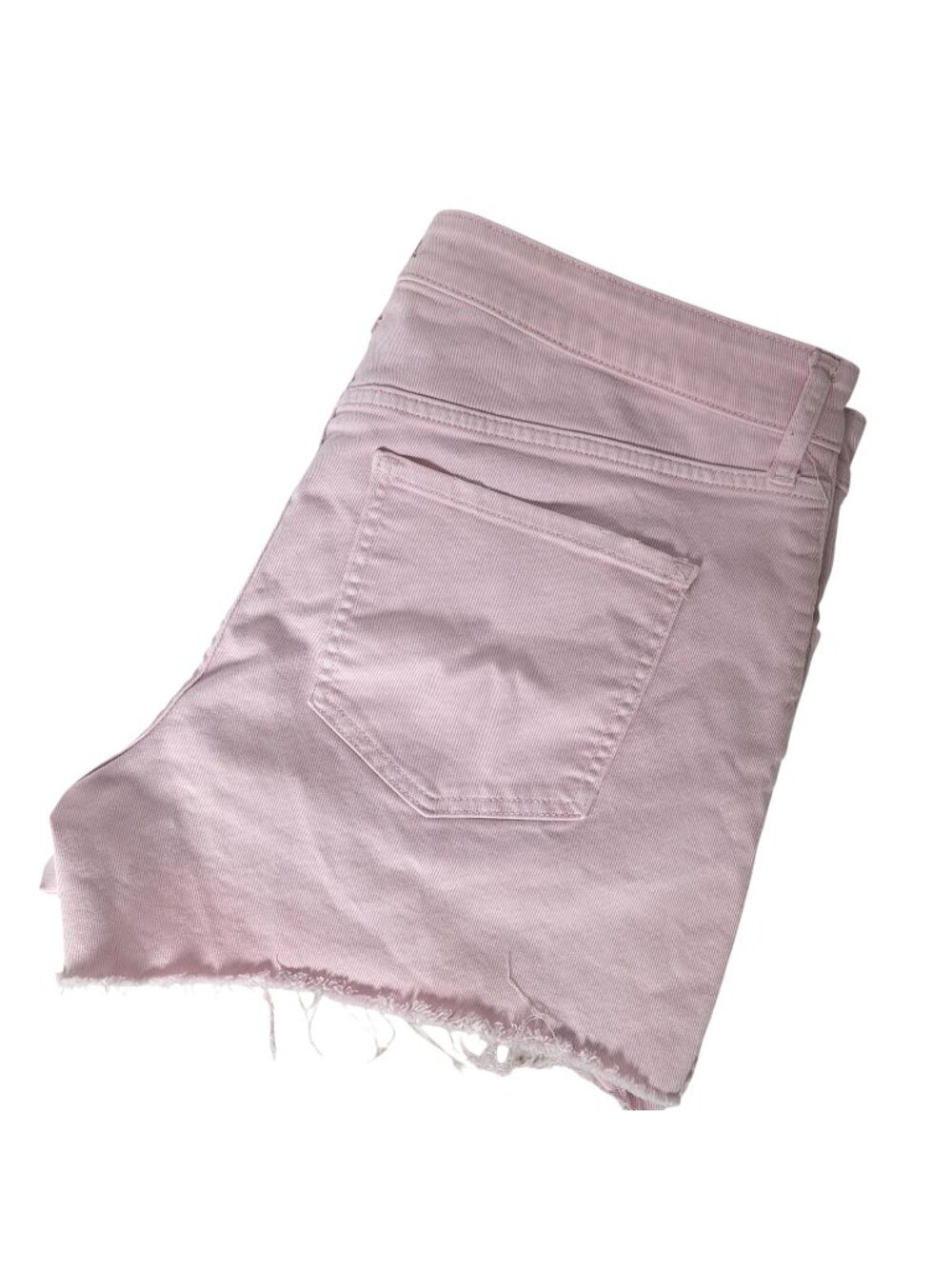 Express Pink Denim Boyfriend Midi Cutoff Jean Shorts Size 14